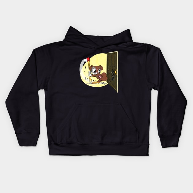 Cuddly Critters Wielding Sharp Objects #2 Kids Hoodie by Jimb Fisher Art